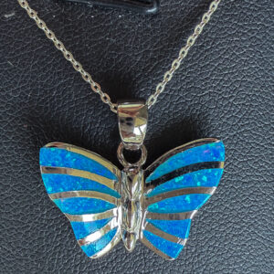 Created Opal Blue Butterfly