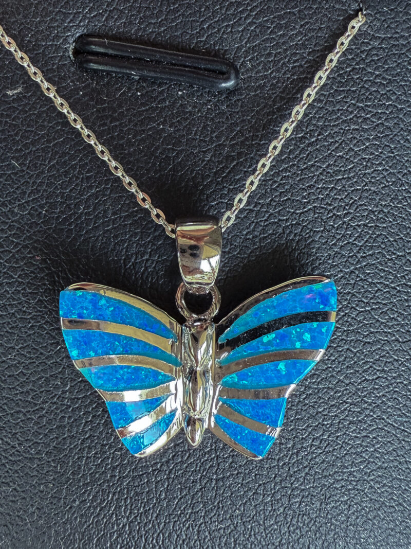 Created Opal Blue Butterfly