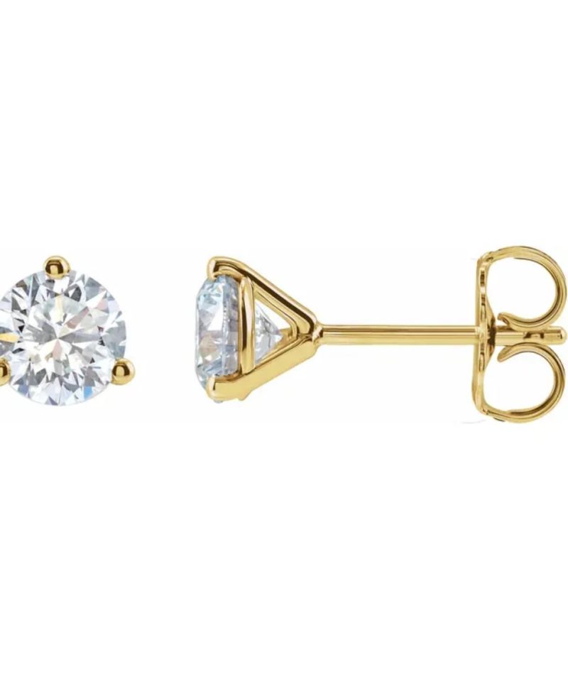 Yellow Gold Diamond Studs