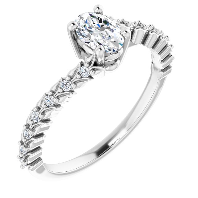 Accented Engagement Ring or Band