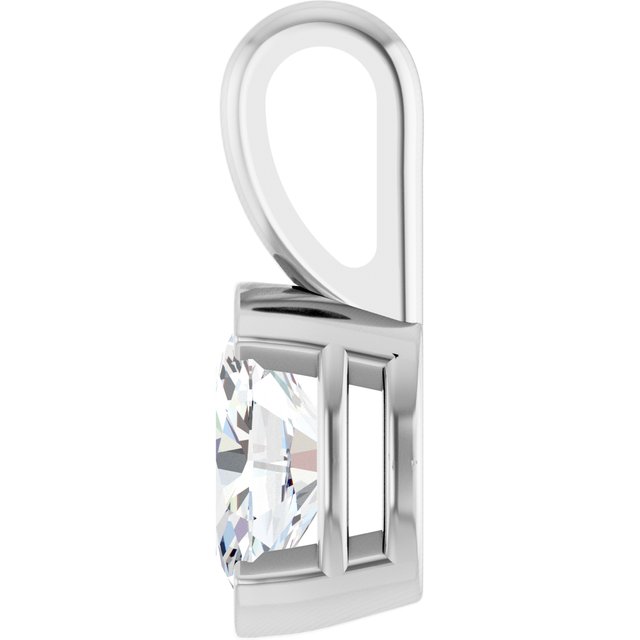 Half-Bezel Solitaire Pendant - Image 3
