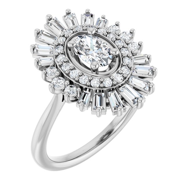 Double Halo-Style Engagement Ring or Band