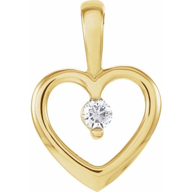 Accented Heart Pendant
