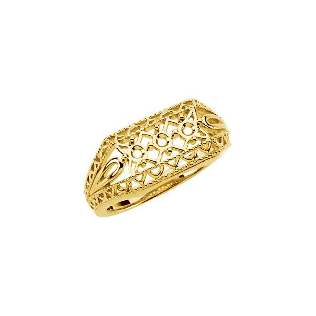 Three-Stone Vintage-Style Ring