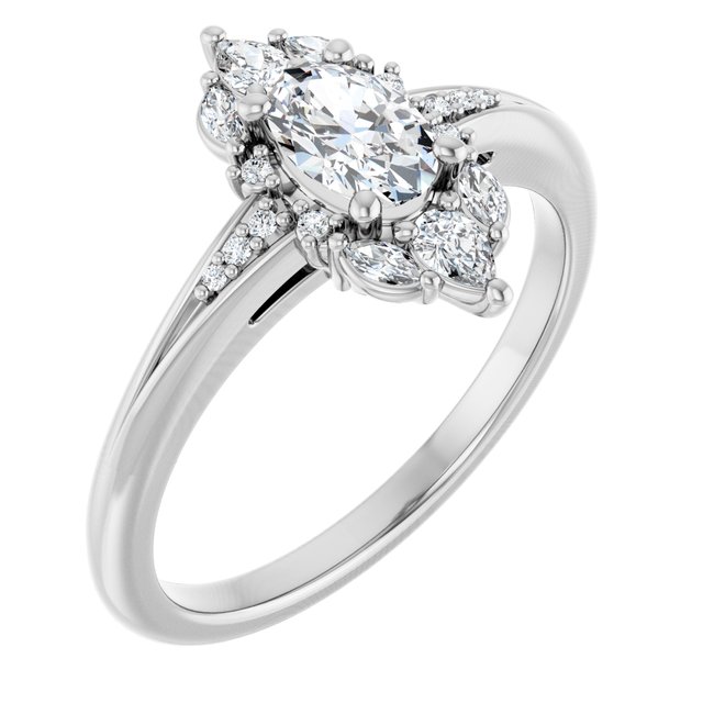 Halo-Style Engagement Ring