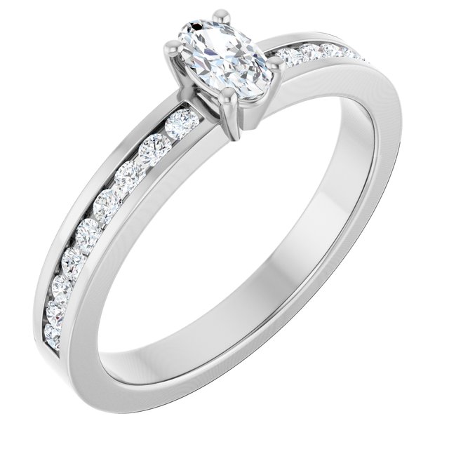 Accented Engagement Ring