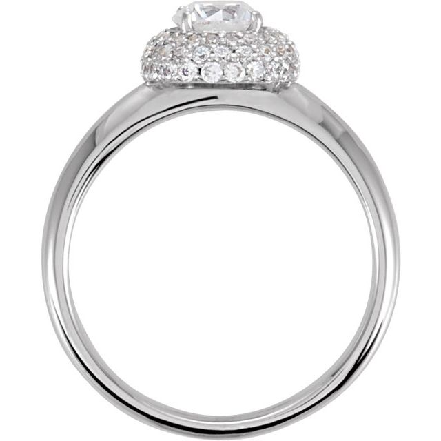 Hidden Halo-Style Engagement Ring - Image 2