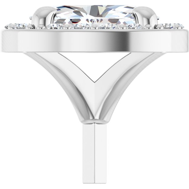 4-Prong Halo-Style Peg Setting