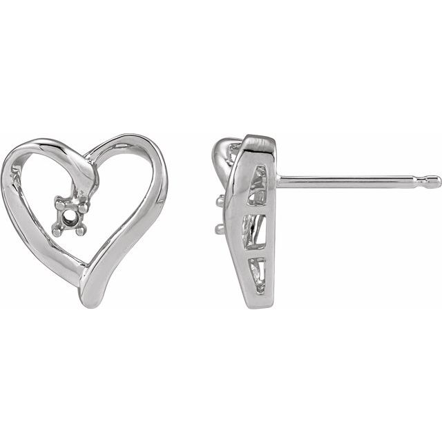 Accented Heart Earrings