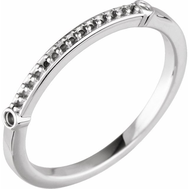 Accented Engagement Ring or Band