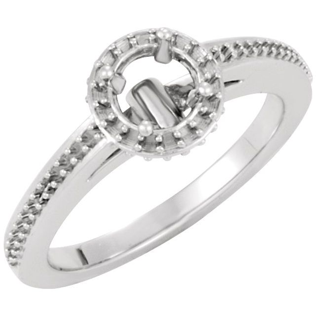 Hidden Halo-Style Engagement Ring