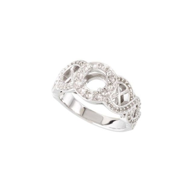 Halo-Style Infinity-Inspired Engagement Ring or Band