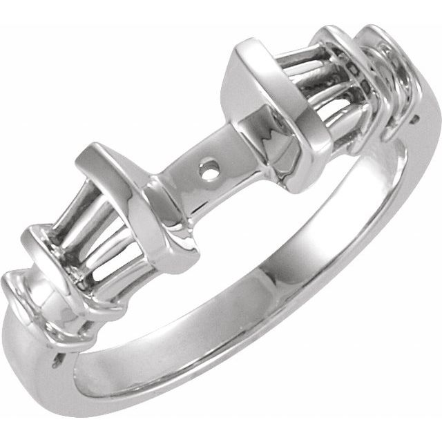 Baguette Accented Engagement Ring, Band or Shank