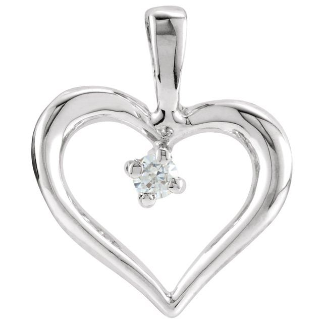Accented Heart Pendant