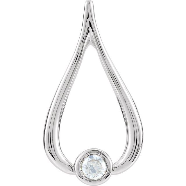 Accented Teardrop Pendant