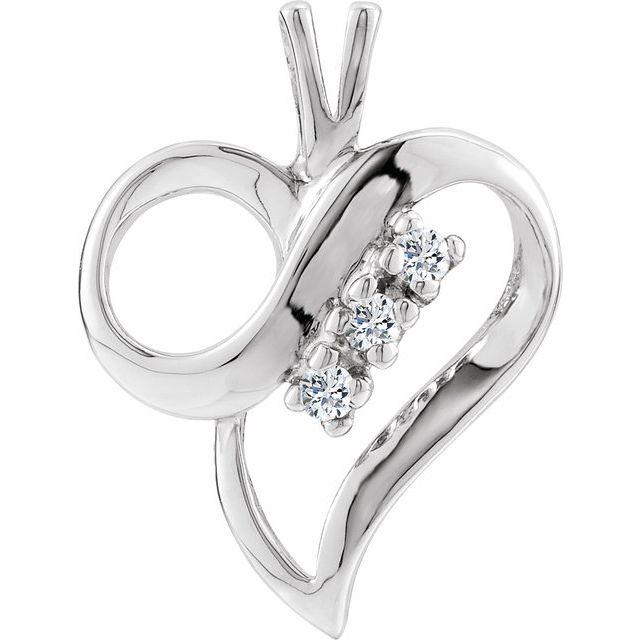 Accented Heart Pendant