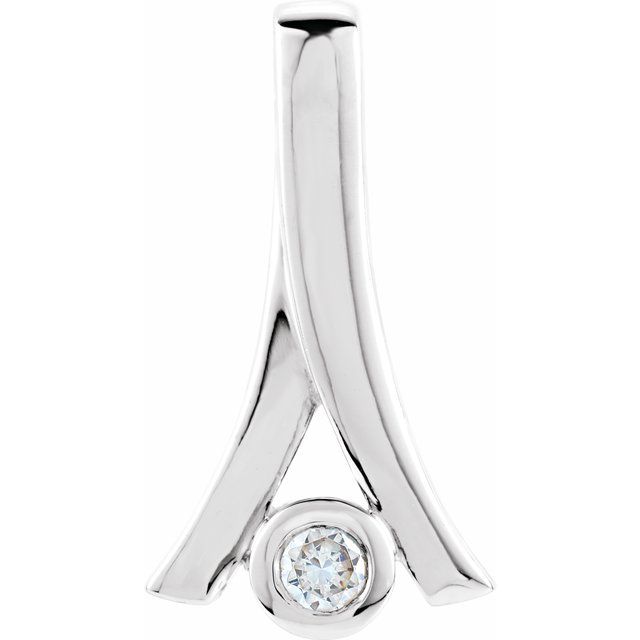 Bezel-Set Slide Pendant