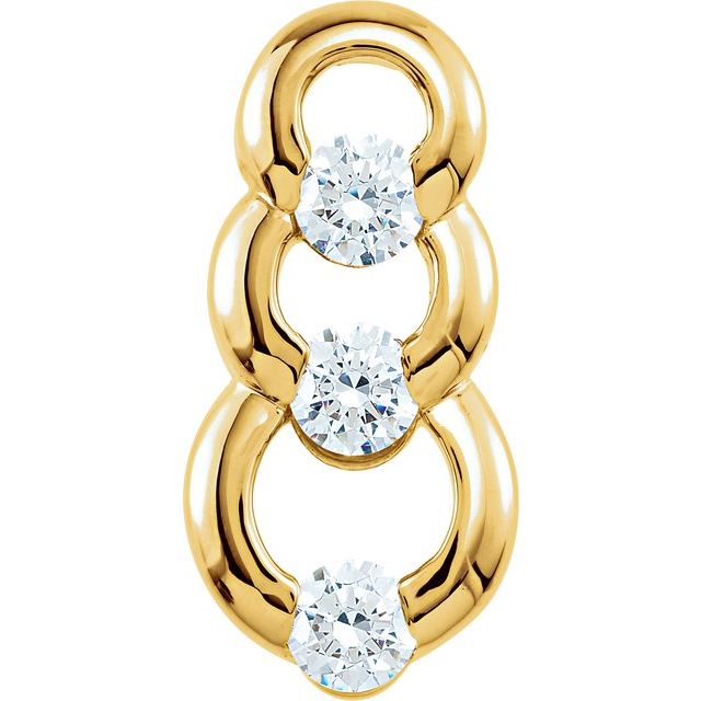 Three-Stone Slide Pendant