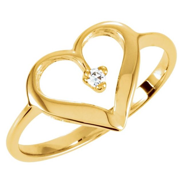 Accented Heart Ring