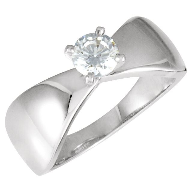 Solitaire Engagement Ring or Band