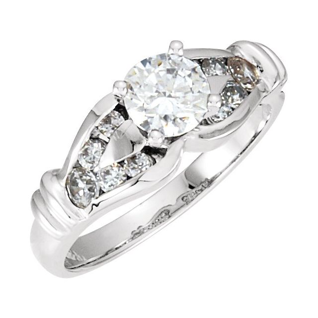 Accented Engagement Ring or Band