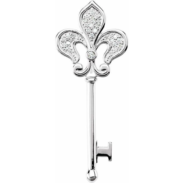 Fleur-de-lis Key Pendant