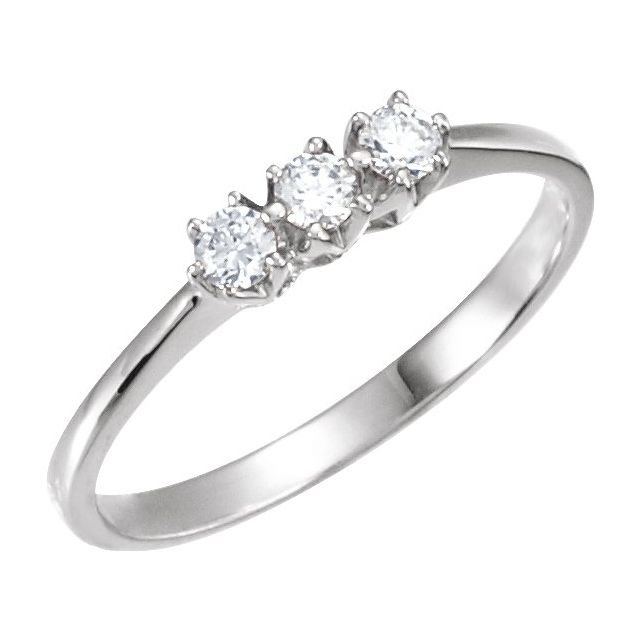 Three-Stone Anniversary Band