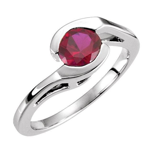 Bezel-Set Bypass Ring