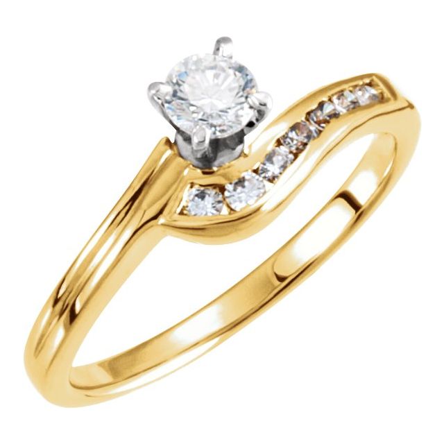 Accented Engagement Ring or Band