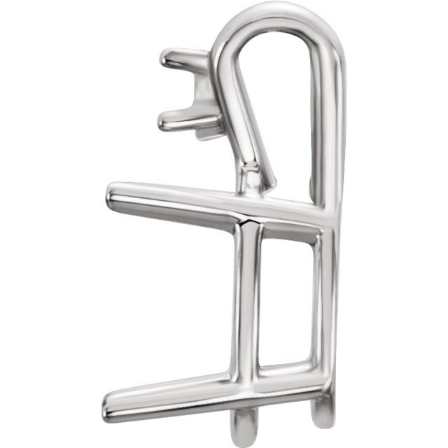 Oval 4-Prong Accented Pendant - Image 2