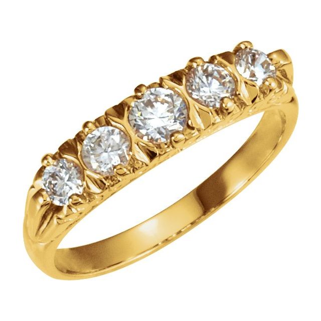 Five-Stone Anniversary Band