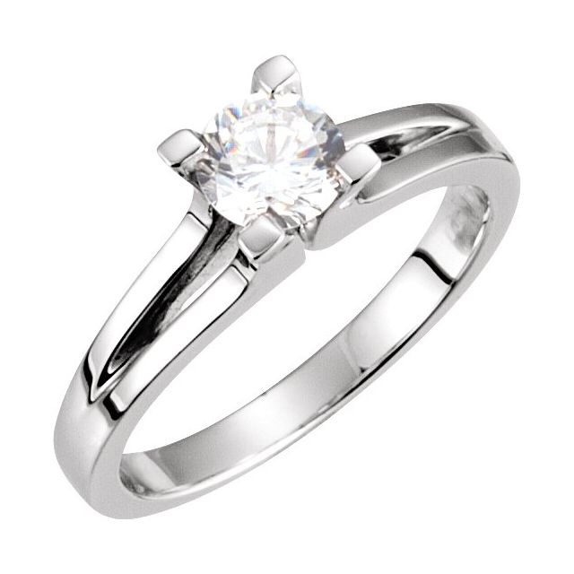 Solitaire Split-Shank Engagement Ring