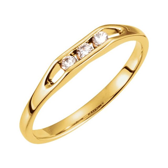 Three-Stone Anniversary Band