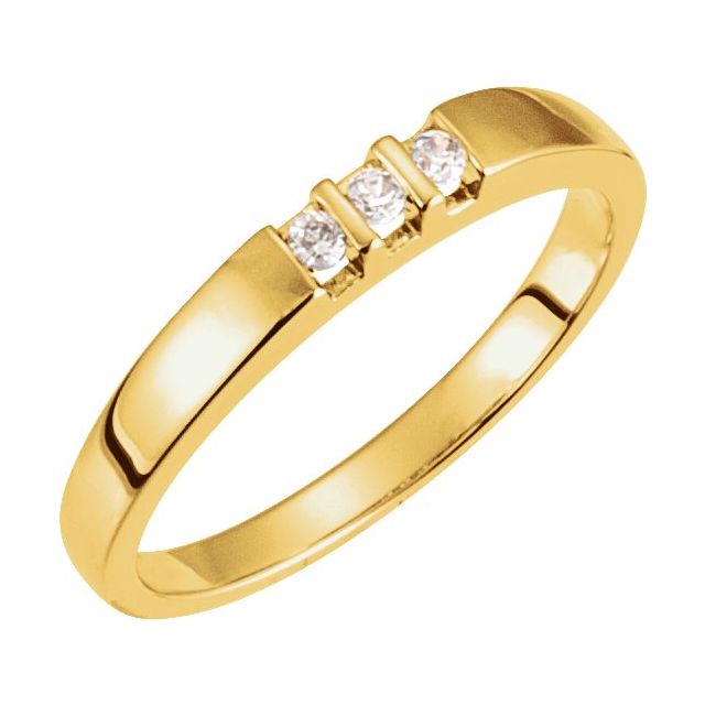 Three-Stone Anniversary Band