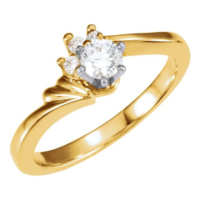 Accented Engagement Ring or Band