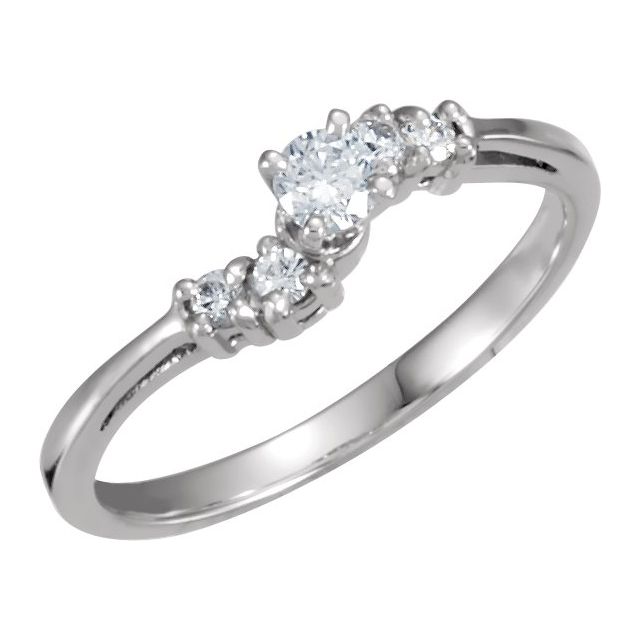 Accented Engagement Ring or Band