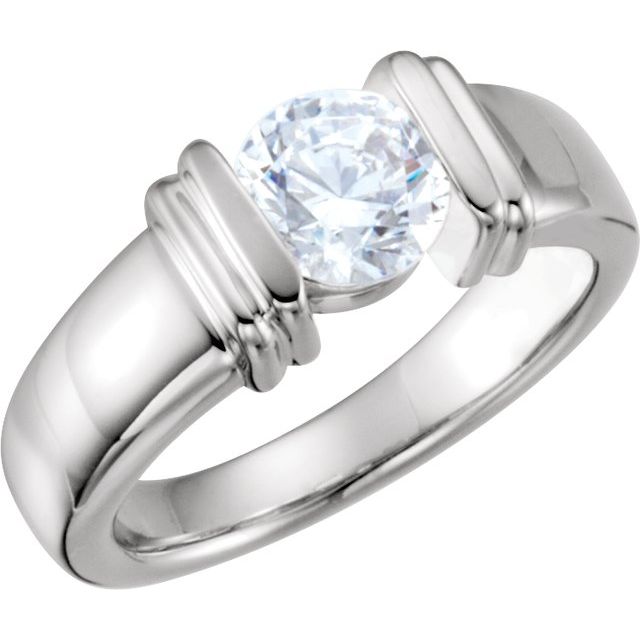 Channel-Set Solitaire Engagement Ring