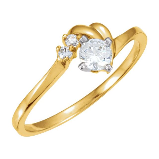 Accented Engagement Ring or Band