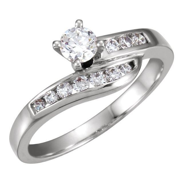 Accented Engagement Ring or Band
