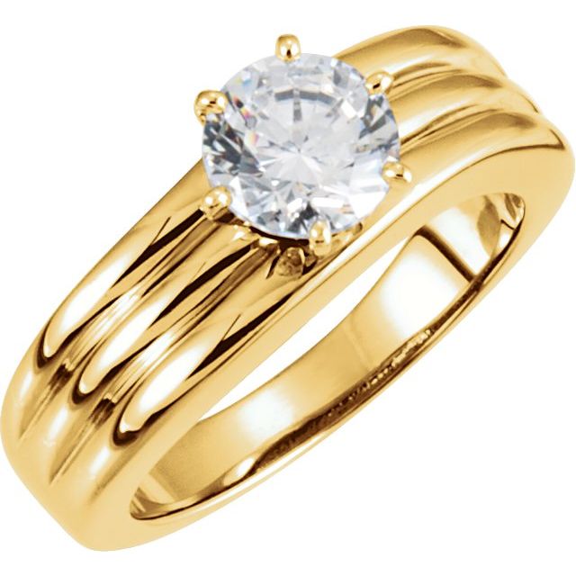 6-Prong Solitaire Engagement Ring or Band