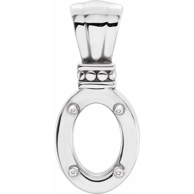 Oval 4-Prong Pendant