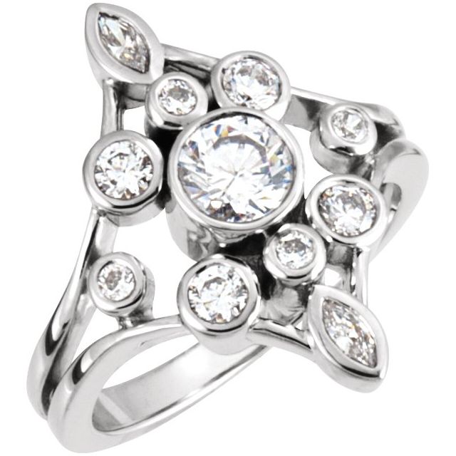 Accented Right Hand Ring