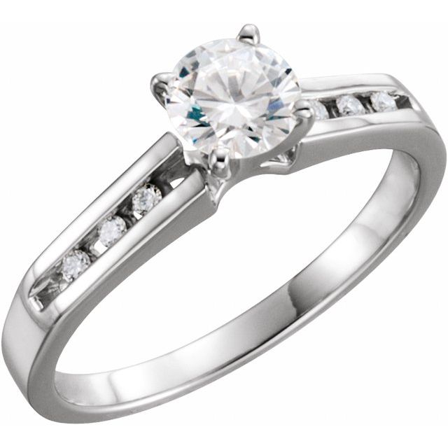 Accented Engagement Ring or Band
