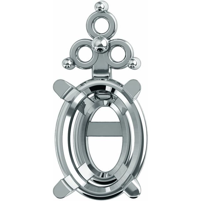 4-Prong Accented Earring Setting