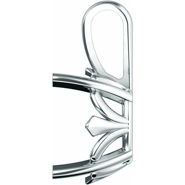 Oval 4-Prong Fleur-de-lis Pendant