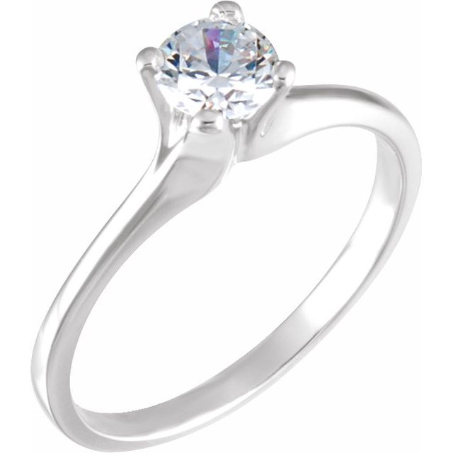 Solitaire Engagement Ring or Band