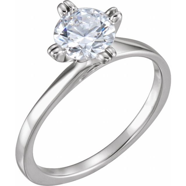 Split-Prong Solitaire Engagement Ring