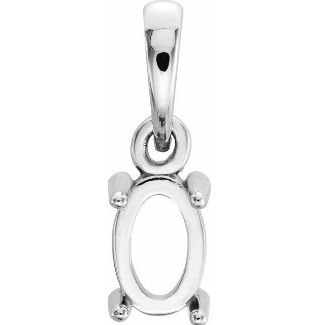Oval 4-Prong Pendant