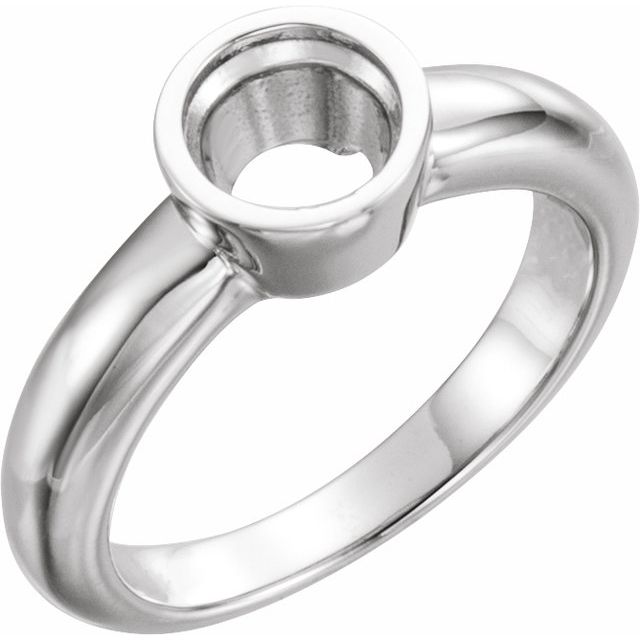 Bezel-Set Solitaire Engagement Ring