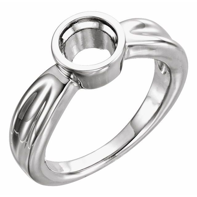 Bezel-Set Solitaire Engagement Ring